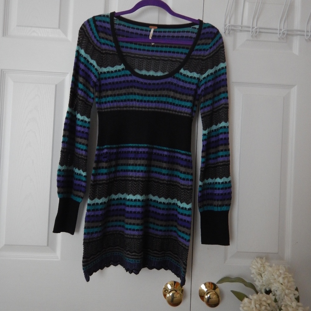 Free People long-sleeve knitted dress